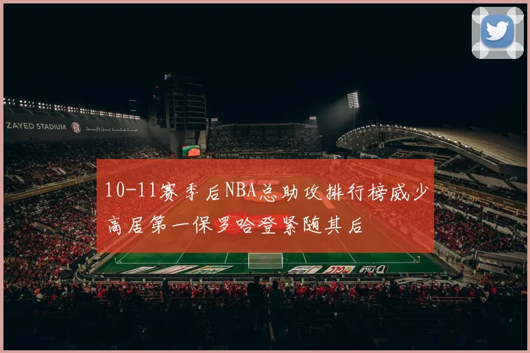 10-11赛季后NBA总助攻排行榜威少高居第一保罗哈登紧随其后